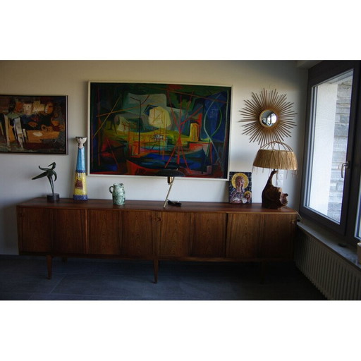 Long rosewood sideboard by Henry Rosengren Hansen