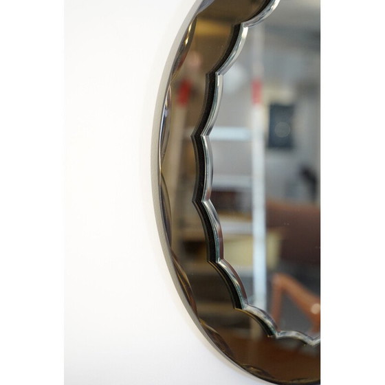 Image 1 of Specchio vintage in bronzo di Cristal Art, Italia, anni '60