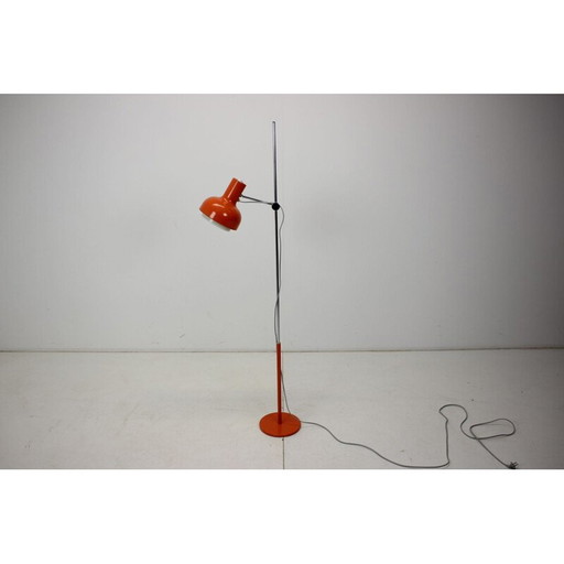 Vintage adjustable floor lamp in lacquered metal by Josef Hurka for Napako, Czechoslovakia 1960