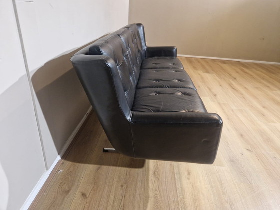 Image 1 of Skjold Sorensen - 3 Seater Sofa - 1960s - Vintage - Black