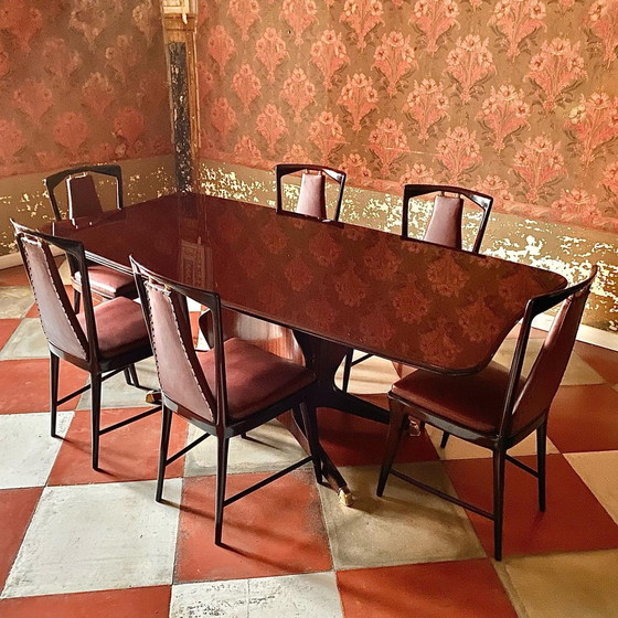 Image 1 of 7X Borsani Dining Room Set