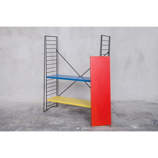 Vintage metal shelves by A.D Dekker for Tomado, 1948