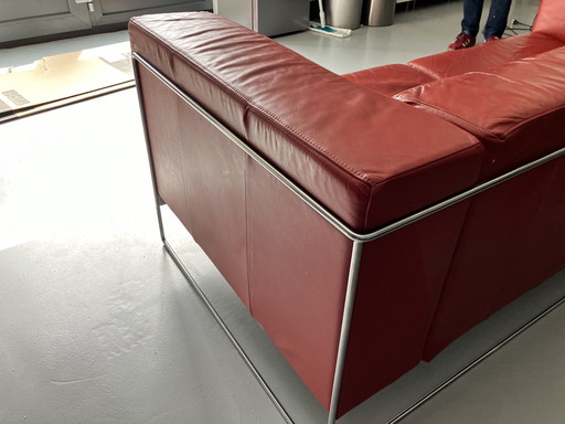 Harvink Red Leather Sofa