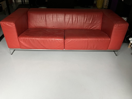 Harvink Red Leather Sofa