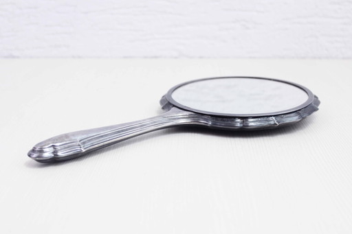 Specchio a mano placcato in argento, Francia anni &#39;30