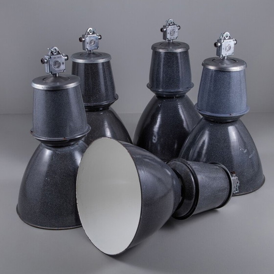 Image 1 of Lampada a sospensione industriale vintage polacca, anni '60