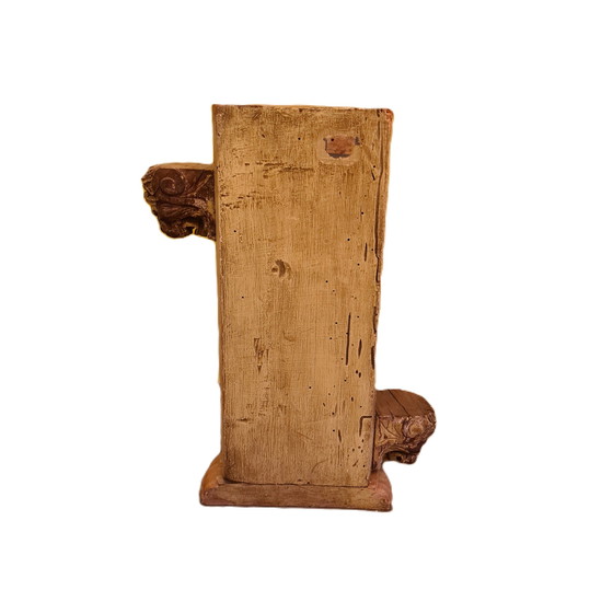 Image 1 of French wooden element with lion heads