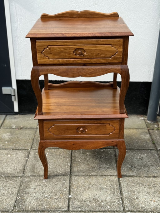 Pair Of Massive Oak Night Stands