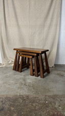 Set di tavolini laterali Japandi