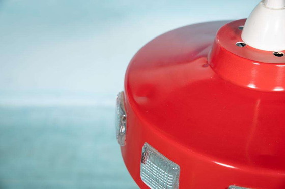 Image 1 of Lampada a sospensione spaziale anni Settanta Svezia, lampada a sospensione in vetro vintage