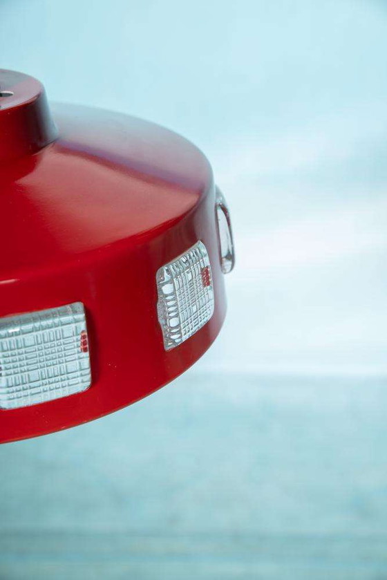 Image 1 of Lampada a sospensione spaziale anni Settanta Svezia, lampada a sospensione in vetro vintage