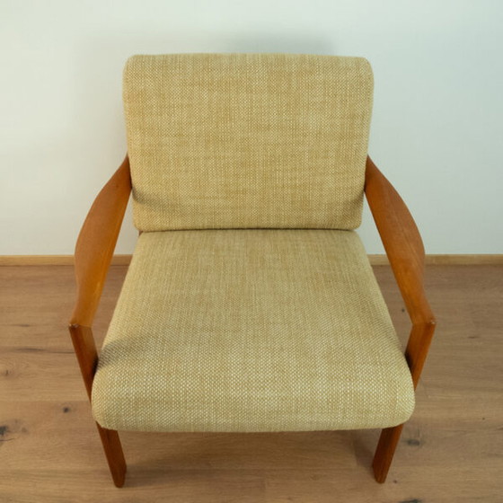 Image 1 of Chaise longue des années 1960 en teck par Illum Wikkelsö pour Niels Eilersen