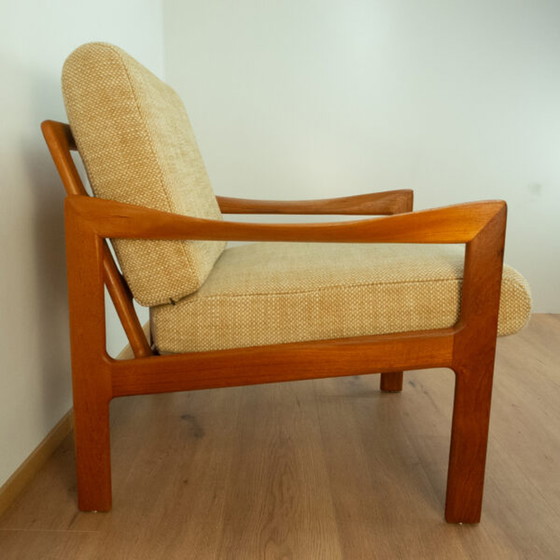 Image 1 of Chaise longue des années 1960 en teck par Illum Wikkelsö pour Niels Eilersen