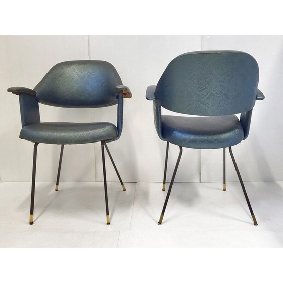 Image 1 of Pair of vintage italein armchairs, 1950