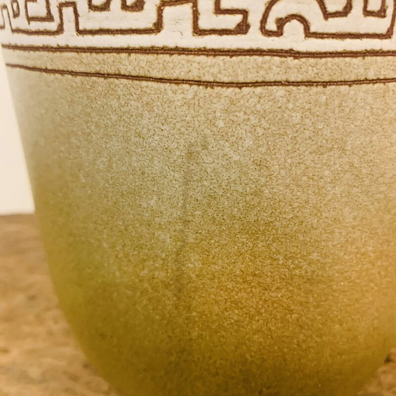 Image 1 of Vintage vase with Aztec motifs by René Morel