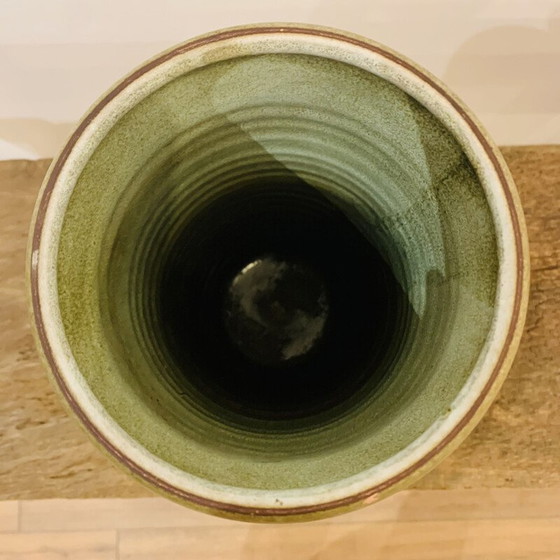 Image 1 of Vintage vase with Aztec motifs by René Morel