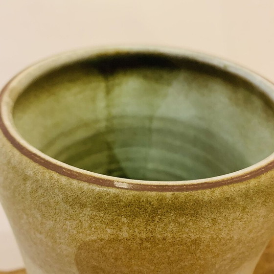 Image 1 of Vintage vase with Aztec motifs by René Morel