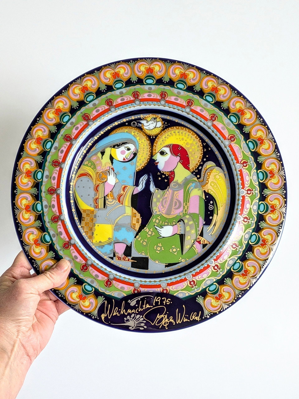 Porcelain Plate | Bjørn Wiinblad For Rosenthal | 