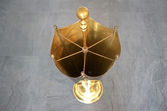 Image 1 of Vintage umbrella stand made of brass, 1970s