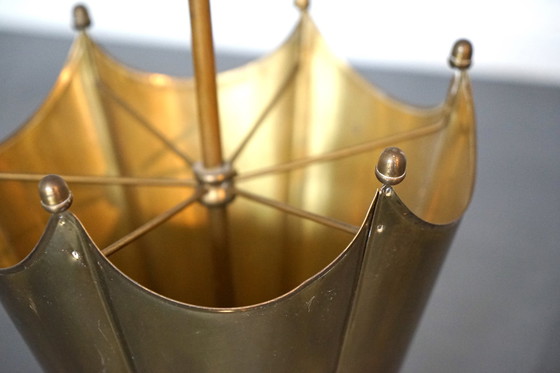Image 1 of Vintage umbrella stand made of brass, 1970s