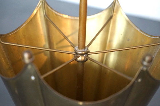 Image 1 of Vintage umbrella stand made of brass, 1970s