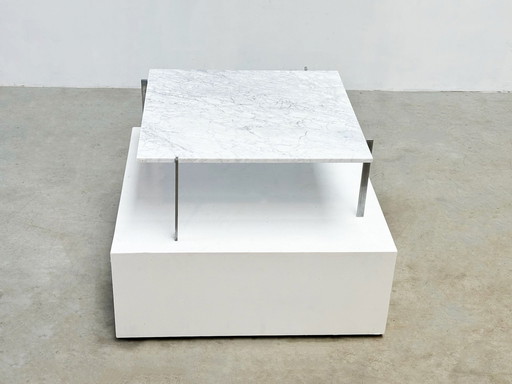 Pk61 Coffee Table By Poul Kjaerholm Ekc Denmark 1956 With Carrara Marble Top