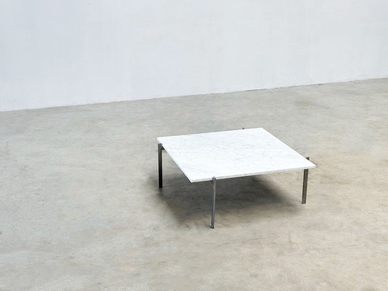 Image 1 of Pk61 Coffee Table By Poul Kjaerholm Ekc Denmark 1956 With Carrara Marble Top