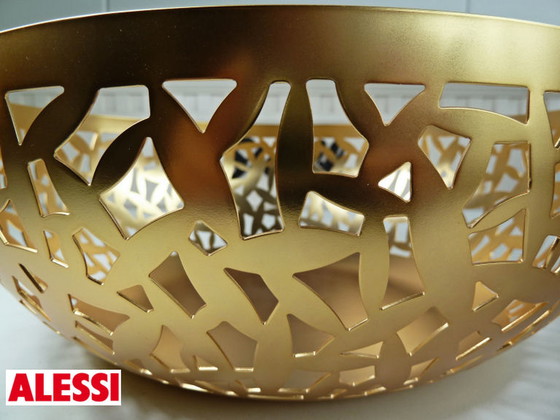 Image 1 of Alessi MSA04/29GD CACTUS! open fruit bowl gold