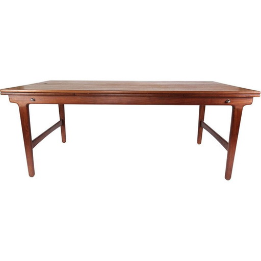 Vintage Danish dining table in teak with extension plates, 1960s