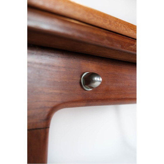 Image 1 of Vintage Danish dining table in teak with extension plates, 1960s
