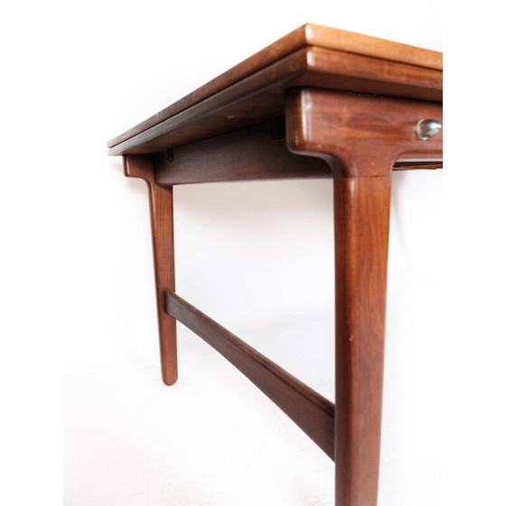 Image 1 of Vintage Danish dining table in teak with extension plates, 1960s