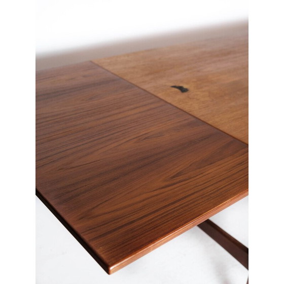 Image 1 of Vintage Danish dining table in teak with extension plates, 1960s