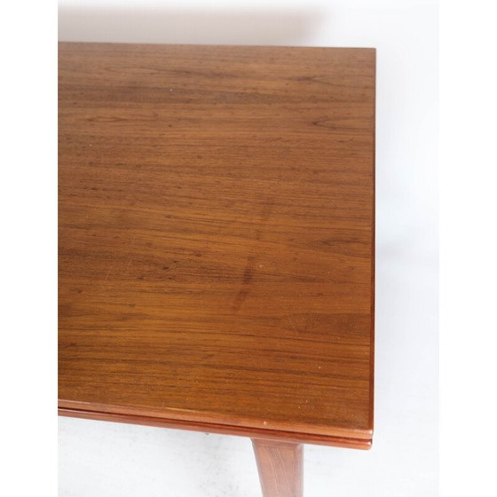 Image 1 of Vintage Danish dining table in teak with extension plates, 1960s