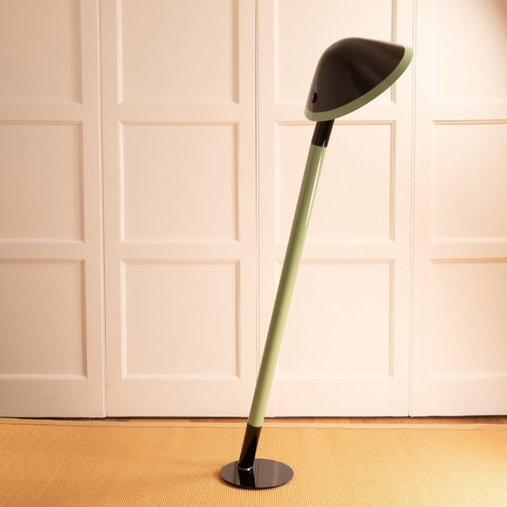 Image 1 of Vinyle" lacquered floor lamp - France 1970