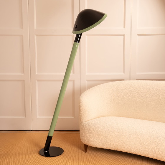 Image 1 of Vinyle" lacquered floor lamp - France 1970