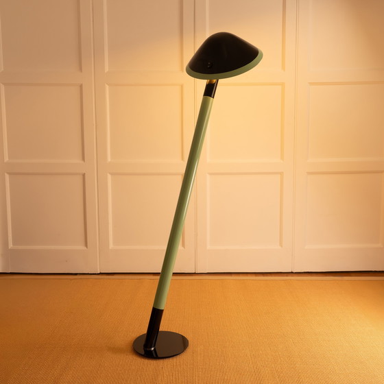 Image 1 of Vinyle" lacquered floor lamp - France 1970