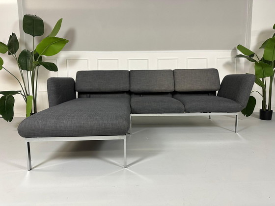 Image 1 of Brühl Roro Sofa Small Fabric Grey - Blue Sofa bed set