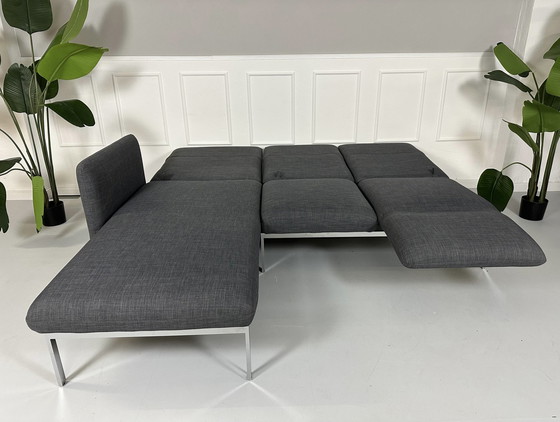 Image 1 of Brühl Roro Sofa Small Fabric Grey - Blue Sofa bed set