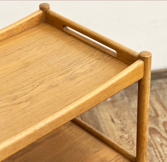 Image 1 of Teak Bar Cart by Hans Wegner for Andreas Tuck