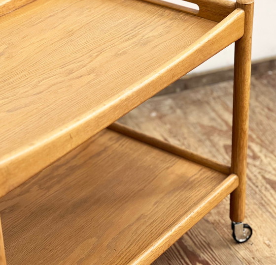 Image 1 of Teak Bar Cart by Hans Wegner for Andreas Tuck