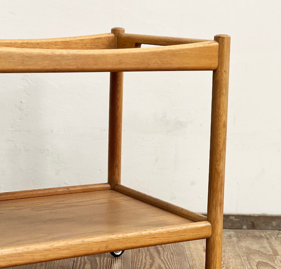 Image 1 of Teak Bar Cart by Hans Wegner for Andreas Tuck