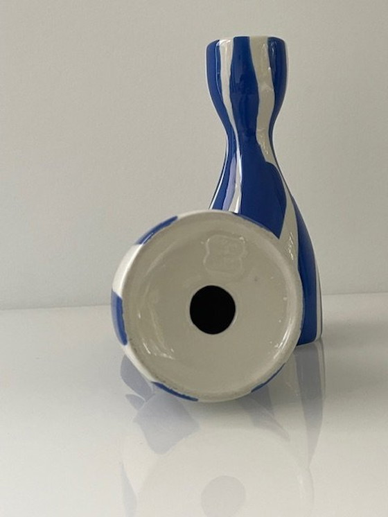 Image 1 of 2 X Que Rico Candlesticks Niño Bold & Blue - Handmade