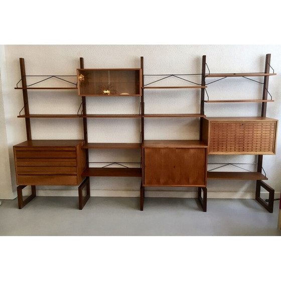 Image 1 of Modular vintage teak shelves by Poul Cadovius, Denmark 1960