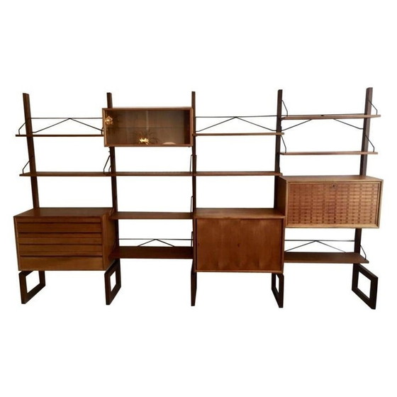 Image 1 of Modular vintage teak shelves by Poul Cadovius, Denmark 1960