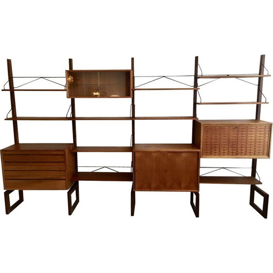 Image 1 of Modular vintage teak shelves by Poul Cadovius, Denmark 1960