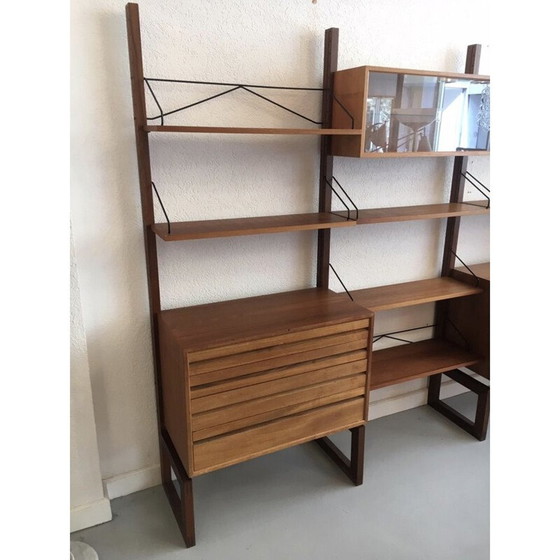 Image 1 of Modular vintage teak shelves by Poul Cadovius, Denmark 1960