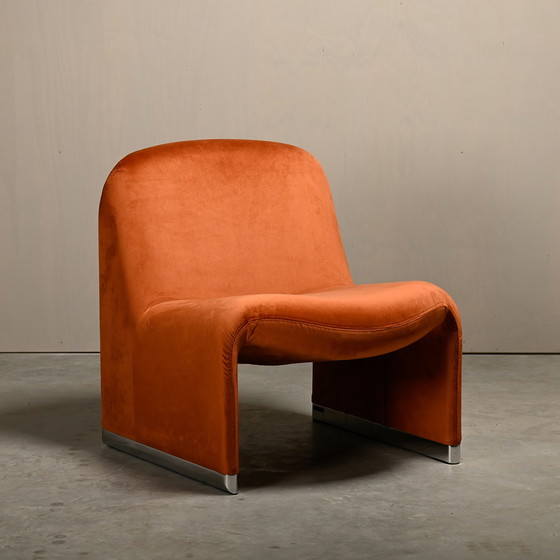 Image 1 of Giancarlo Piretti Alky Velvet Lounge Chair