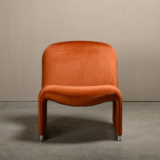 Image 1 of Giancarlo Piretti Alky Velvet Lounge Chair