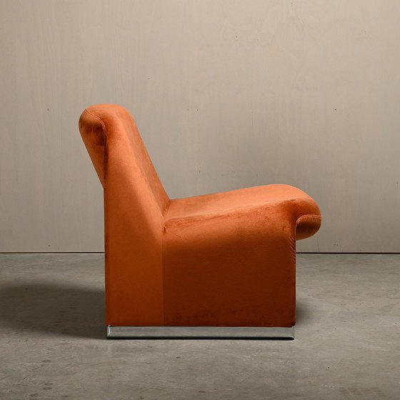 Image 1 of Giancarlo Piretti Alky Velvet Lounge Chair