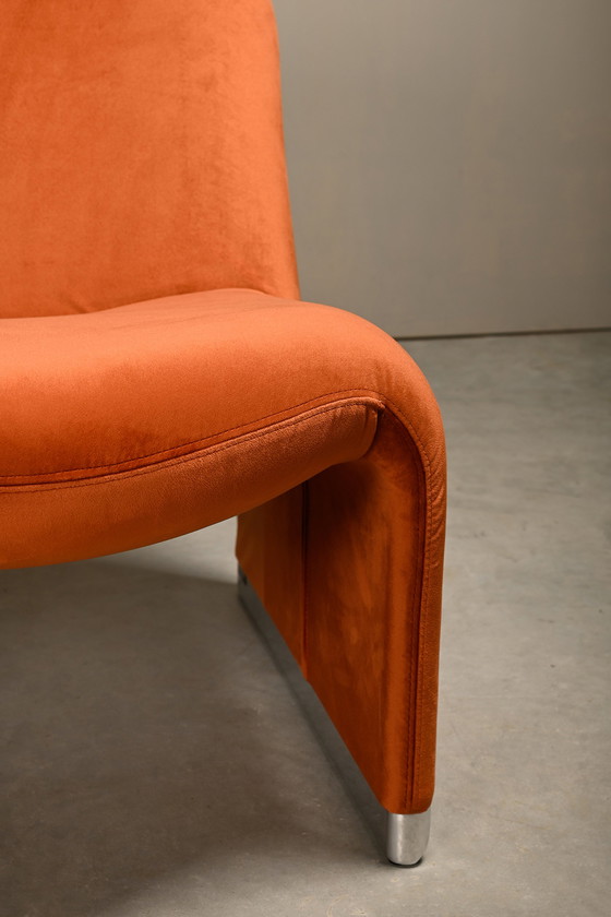 Image 1 of Giancarlo Piretti Alky Velvet Lounge Chair